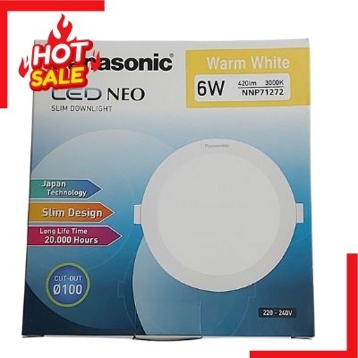 Đèn LED Âm Trần Panasonic Neo Slim Tròn 6W 3000K | NNP71272